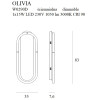 MAXLIGHT W0290D KINKIET OLIVIA | LED ZINTEGROWANY | 15.0 W