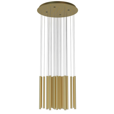 MAXLIGHT P0476D LAMPA WISZĄCA ORGANIC 33x1  ZŁOTO SZCZOTKOWA