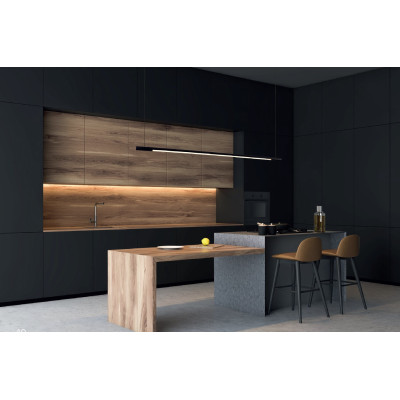 MAXLIGHT P0358D LAMPA WISZĄCA ORGANIC HORIZON 150CM CZARNA Ś