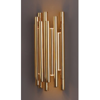 MAXLIGHT W0187D ORGANIC | Kinkiet | 8 W | IP20 | Złoty