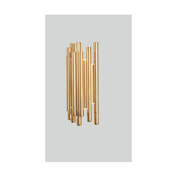 MAXLIGHT W0187D ORGANIC | Kinkiet | 8 W | IP20 | Złoty