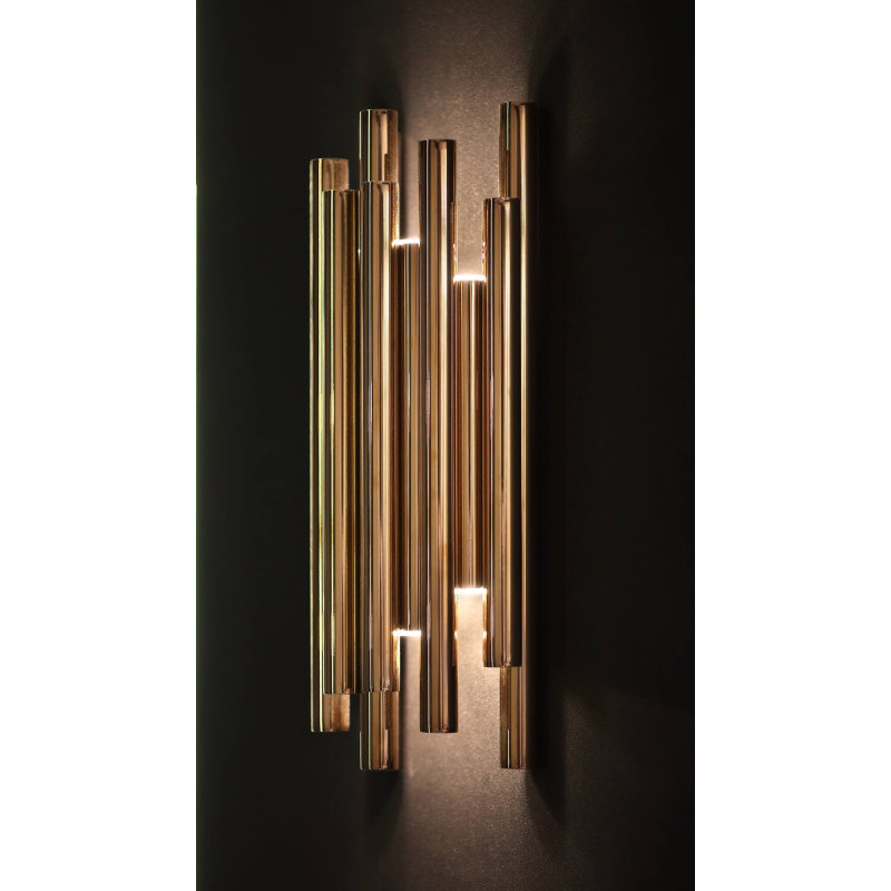 MAXLIGHT W0187D  KINKIET ORGANIC ZŁOTY ŚCIEMNIALNY