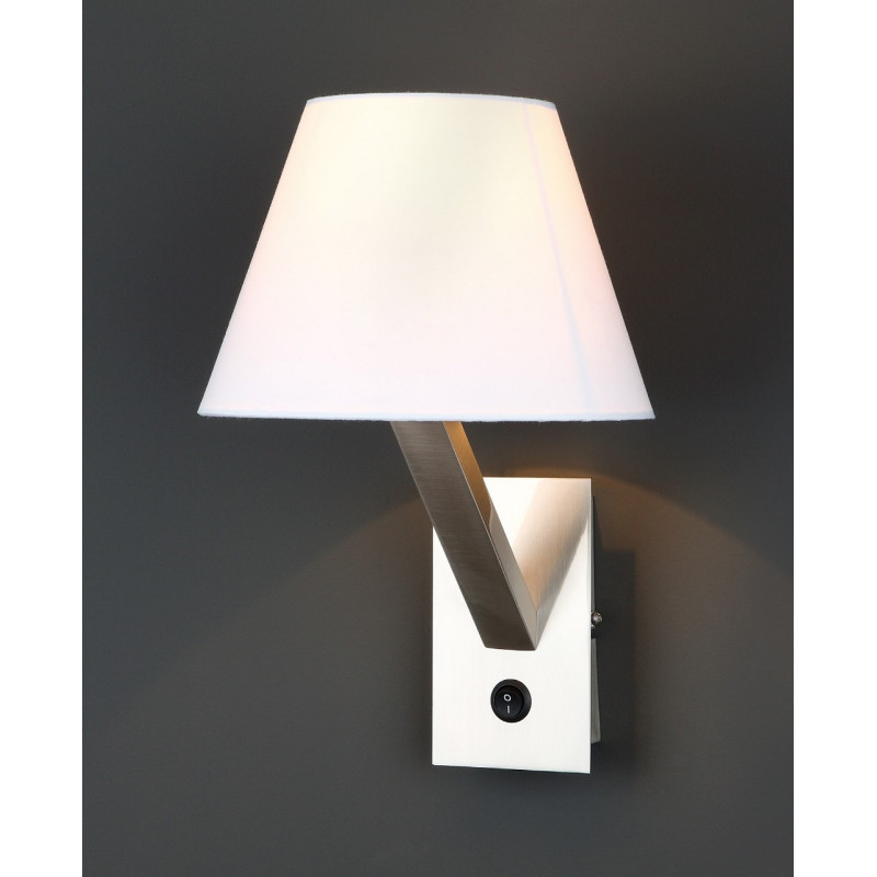 MAXLIGHT 5103W/WHNM KINKIET ORLANDO BIAŁY SATYNA | E27 MAXLIGHT 5103W/WHNM KINKIET ORLANDO BIAŁY SATYNA | E27