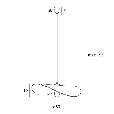MAXLIGHT P0585 LAMPA WISZĄCA PAN | E27 | 15.0 W | IP20