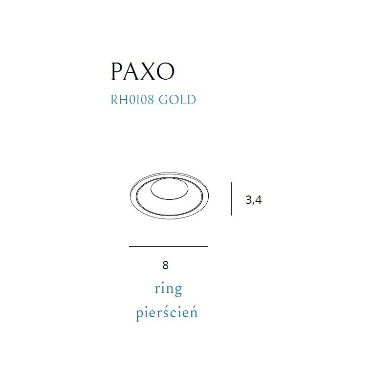 MAXLIGHT RH0108 GOLD | Lampa | IP20