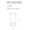 MAXLIGHT C0142 PET ROUND NEW | Lampa sufitowa | IP20 | Czarny