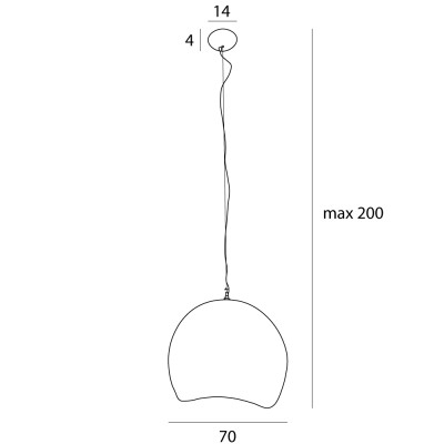MAXLIGHT P0534 LAMPA WISZĄCA PIERRE 70CM | 15.0 W | 0.0 lm