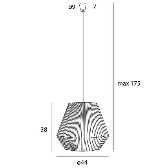 MAXLIGHT P0584 LAMPA WISZĄCA PRASLIN II | E27 | 15.0 W MAXLIGHT P0584 LAMPA WISZĄCA PRASLIN II | E27 | 15.0 W