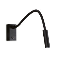 MAXLIGHT W0046 KINKIET RIDER CZARNY | LED ZINTEGROWANY