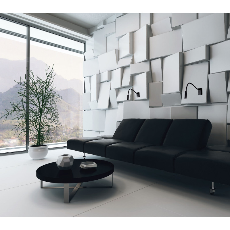 MAXLIGHT W0046 RIDER CZARNY | Kinkiet | 3 W | IP20 | Czarny