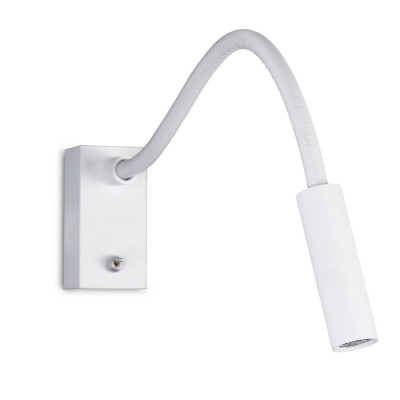 MAXLIGHT W0047 KINKIET  RIDER WHITE | LED ZINTEGROWANY