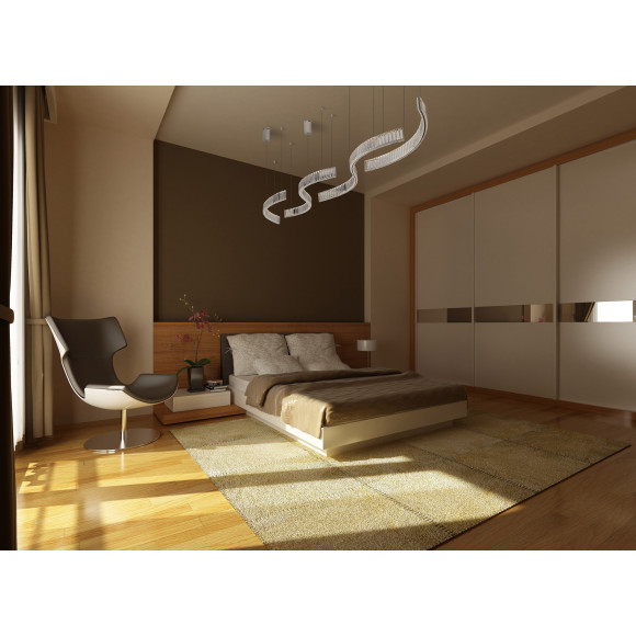 MAXLIGHT P0392 SAPHIR 13W | Lampa wisząca | 13 W | IP20 | Chrom