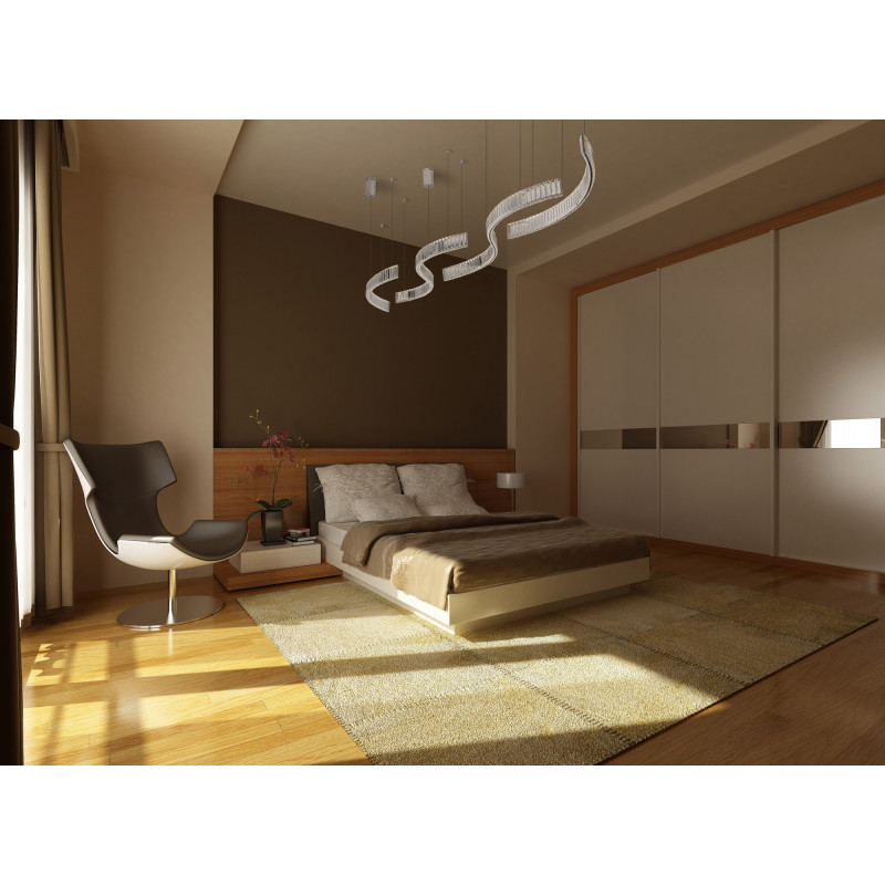 MAXLIGHT P0392 SAPHIR 13W | Lampa wisząca | 13 W | IP20 | Chrom