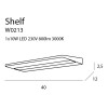 MAXLIGHT W0213 KINKIET SHELF, 10W | LED ZINTEGROWANY MAXLIGHT W0213 KINKIET SHELF, 10W | LED ZINTEGROWANY