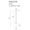 MAXLIGHT P0449 SMOOTH | Lampa wisząca | IP20