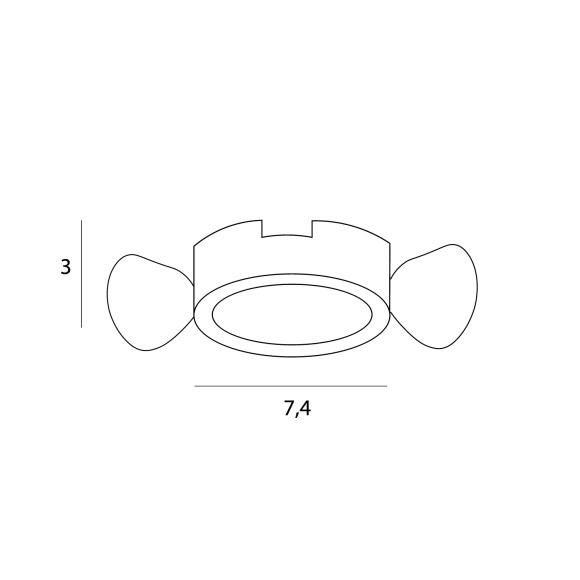MAXLIGHT MAXLIGHT H190.02 OP | Oprawa wpustowa | IP65
