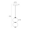MAXLIGHT P0469 LAMPA WISZĄCA TAMA | LED ZINTEGROWANY