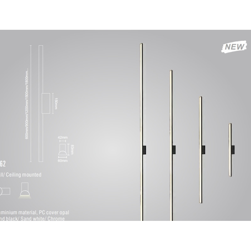 MAXLIGHT C0244 KINKIET TAMPA 180CM 54W IP44 3000K MAXLIGHT C0244 KINKIET TAMPA 180CM 54W IP44 3000K
