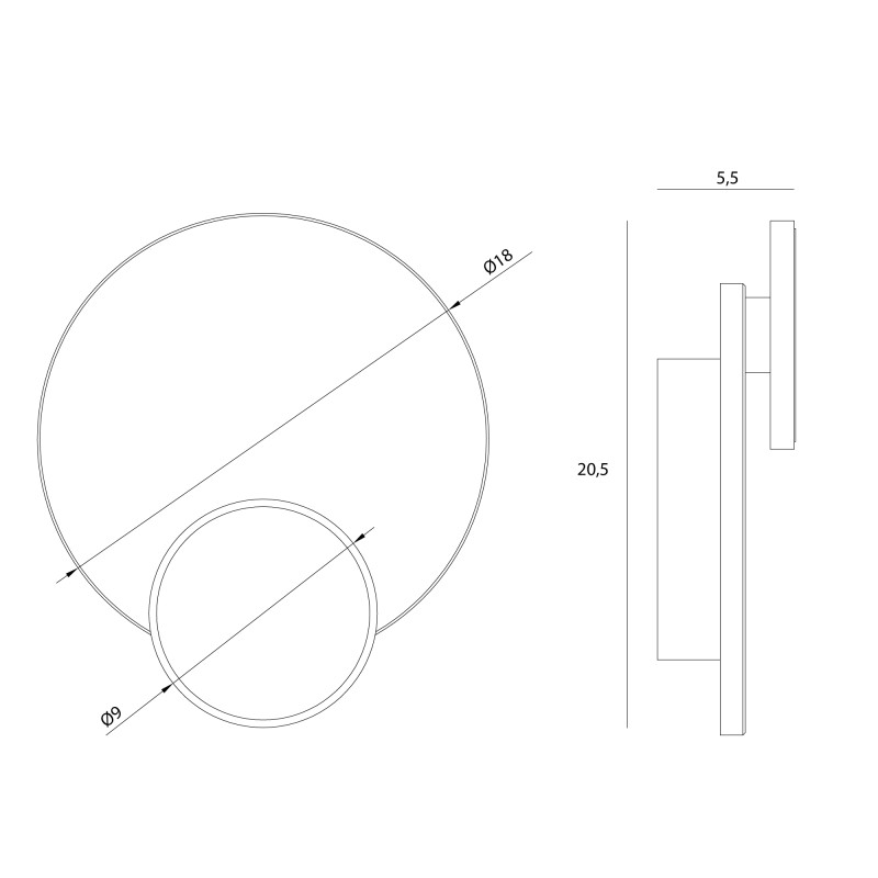 MAXLIGHT W0394 TRAVERTINO 10W | Kinkiet | IP20