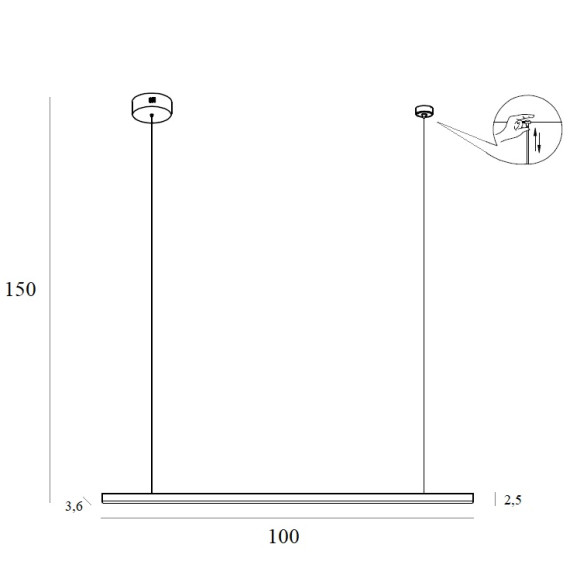 MAXLIGHT P0475D TRIO 1 | Lampa wisząca | 12 W | IP20