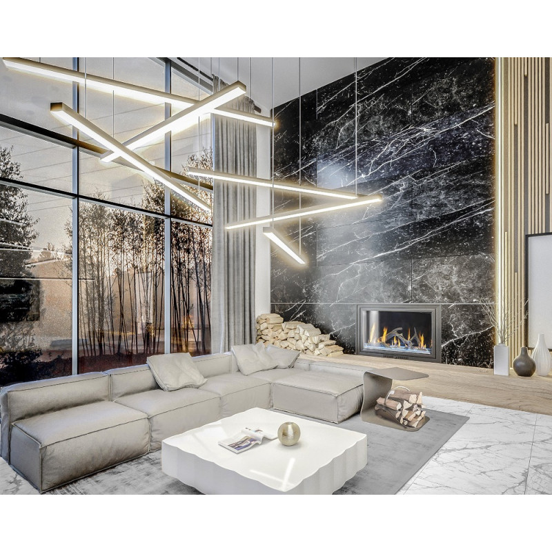 MAXLIGHT P0311 TRIO 3 | Lampa wisząca | 36 W | IP20 | czarny