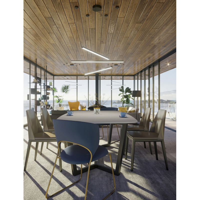 MAXLIGHT P0311 TRIO 3 | Lampa wisząca | 36 W | IP20 | czarny