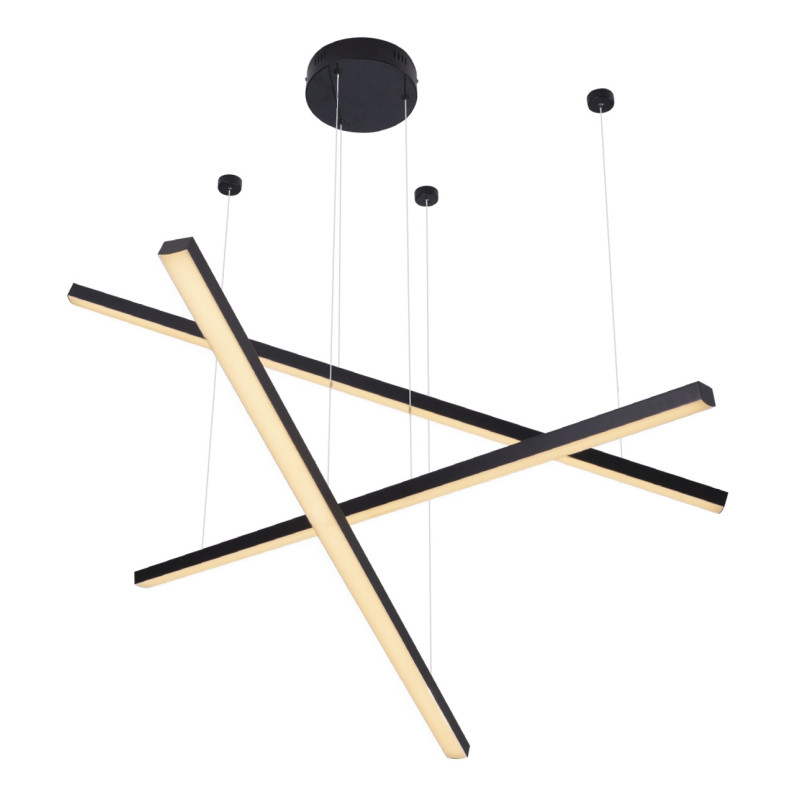 MAXLIGHT P0311 TRIO 3 | Lampa wisząca | 36 W | IP20 | czarny