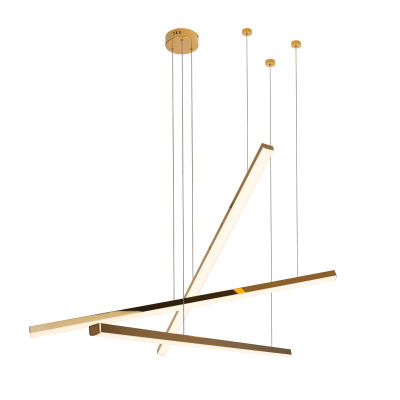 MAXLIGHT P0426D TRIO 3 | Lampa wisząca | 36 W | IP20 | złoty