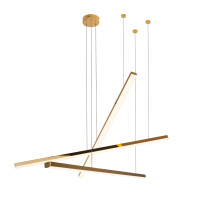 MAXLIGHT P0426D TRIO 3 | Lampa wisząca | 36 W | IP20 | złoty