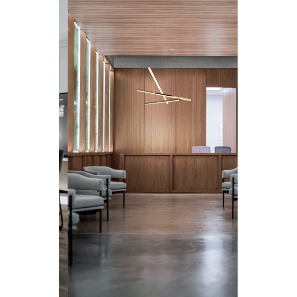 MAXLIGHT P0426D TRIO 3 | Lampa wisząca | 36 W | IP20 | złoty