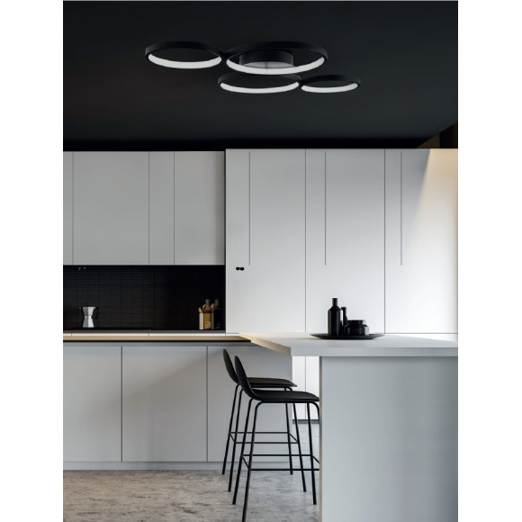 MAXLIGHT C0200 VELVET 75W | Plafon | 67 W | IP20 | Czarny