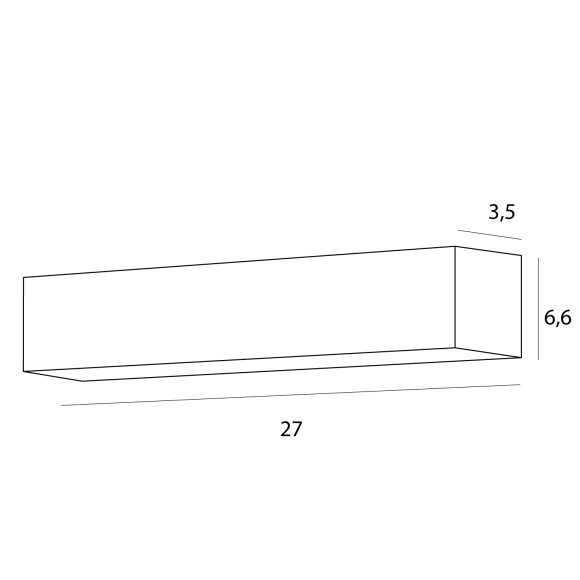 MAXLIGHT C0254 LAMPA SUFITOWA X-LINE 14W | LED ZINTEGROWANY