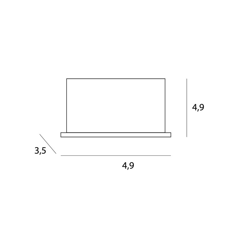MAXLIGHT H0135 X | Oprawa wpustowa | 5 W | IP20 | BIAŁY+CZARNY