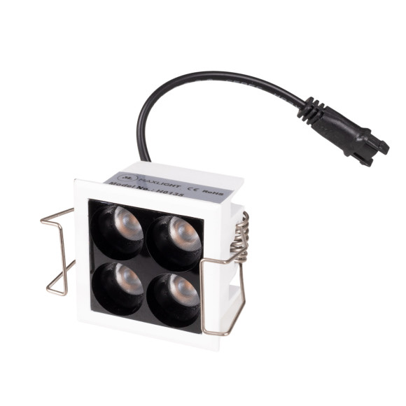 MAXLIGHT H0135 X | Oprawa wpustowa | 5 W | IP20 | BIAŁY+CZARNY