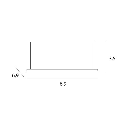 MAXLIGHT H0137 X | Oprawa wpustowa | IP20 | BIAŁY+CZARNY