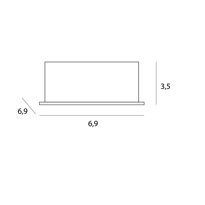 MAXLIGHT H0137 X | Oprawa wpustowa | IP20 | BIAŁY+CZARNY