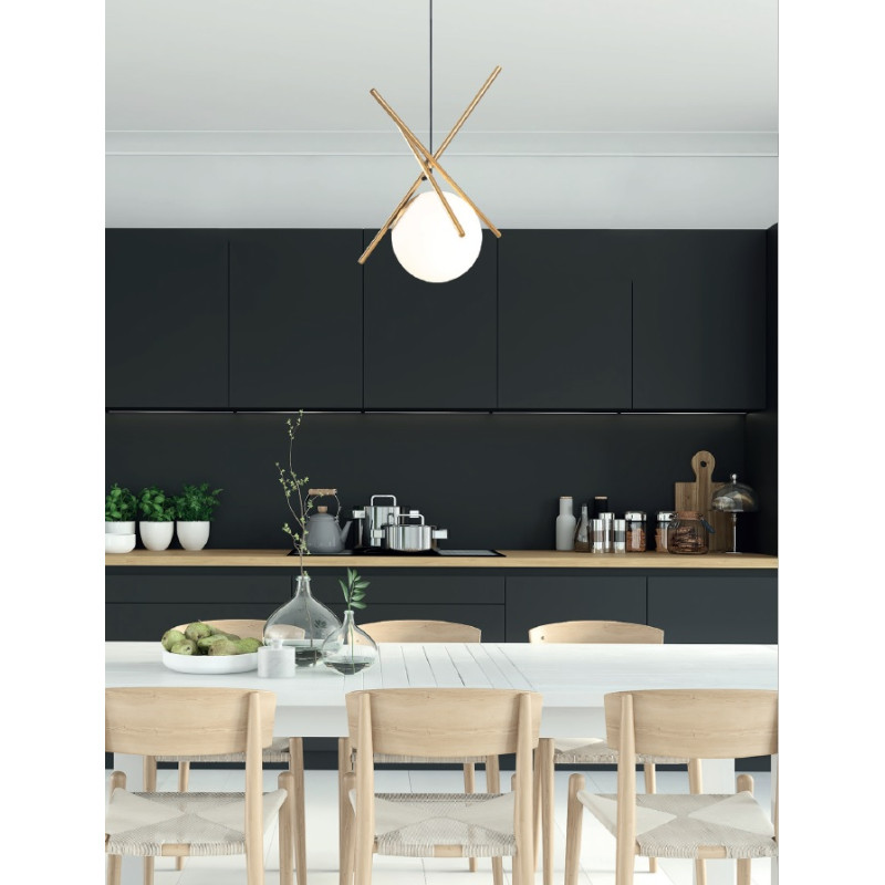 MAXLIGHT P0403 XENA | Lampa wisząca | IP20 | Mosiądz