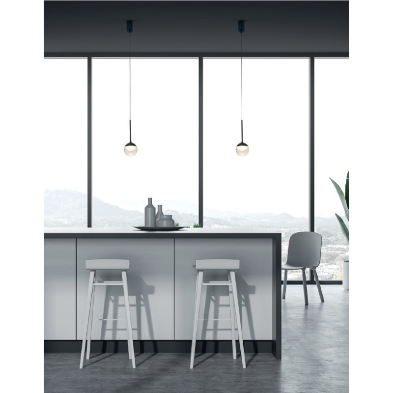 MAXLIGHT P0416 LAMPA WISZĄCA ZOOM CZARNA, 6W LED