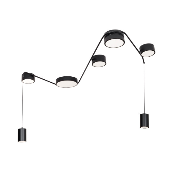 MAXLIGHT C0249 ZUMAIA I | Lampa sufitowa | 42 W | IP20 | CZARNY