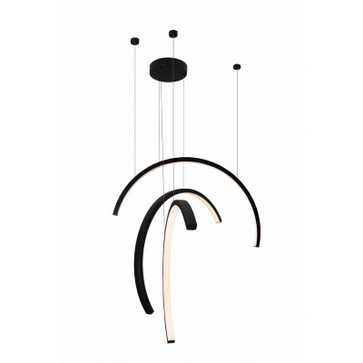 MAXLIGHT P0507 LAMPA WISZĄCA TRIO ARC MATT BLACK