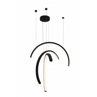 MAXLIGHT P0507 LAMPA WISZĄCA TRIO ARC MATT BLACK
