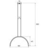 MAXLIGHT P0520 LAMPA WISZĄCA TRIO ARC I POLISHED BLACK