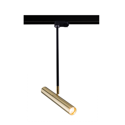 Spot Akadi T R2 - Mosiądz polerowany-czarny - Szynoprzewód 3F 230V 8881 Antigo