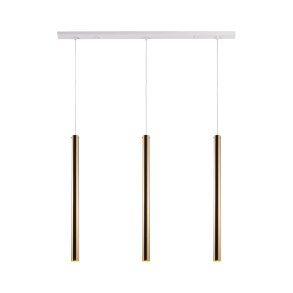 Lampa wisząca Akadi 3 - Mosiądz polerowany-biała (700 mm) 8886 Antigo Lampa wisząca Akadi 3 - Mosiądz polerowany-biała (700 mm) 8886 Antigo