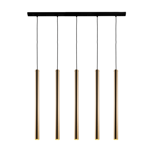 Lampa wisząca Akadi 5 - Mosiądz polerowany-czarna (700 mm) 8887 Antigo Lampa wisząca Akadi 5 - Mosiądz polerowany-czarna (700 mm) 8887 Antigo