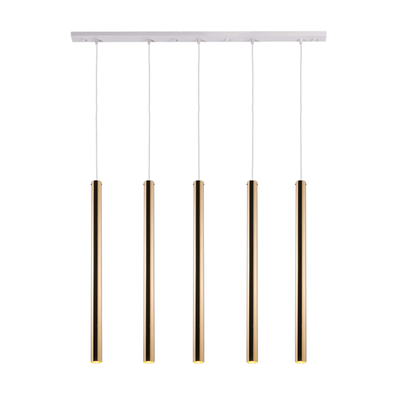 Lampa wisząca Akadi 5 - Mosiądz polerowany-biała (700 mm) 8888 Antigo Lampa wisząca Akadi 5 - Mosiądz polerowany-biała (700 mm) 8888 Antigo