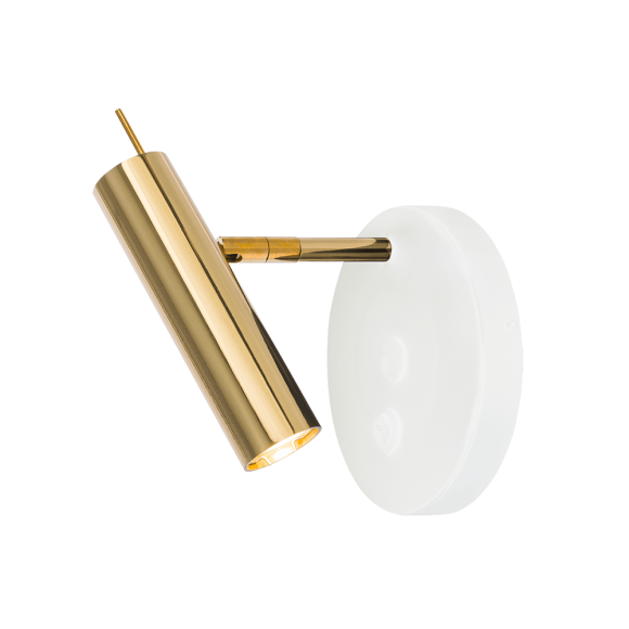 Kinkiet Amos - Mosiądz polerowany-biały 8906 Antigo Kinkiet Amos - Mosiądz polerowany-biały 8906 Antigo