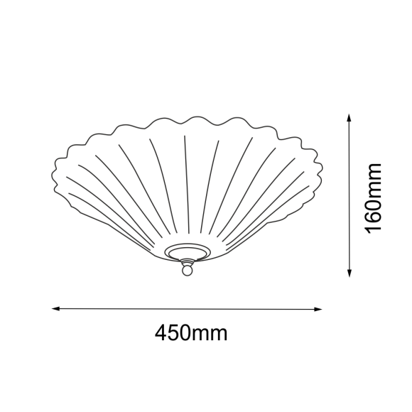 Plafon Bacelo 45 - Mosiądz polerowany-srebrny (160 mm) 8159 Antigo Plafon Bacelo 45 - Mosiądz polerowany-srebrny (160 mm) 8159 Antigo