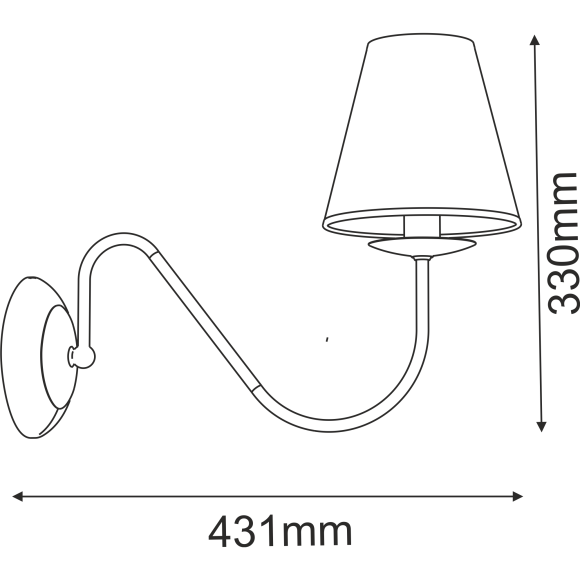 Kinkiet Deria K - Platyna 4011 Antigo Kinkiet Deria K - Platyna 4011 Antigo