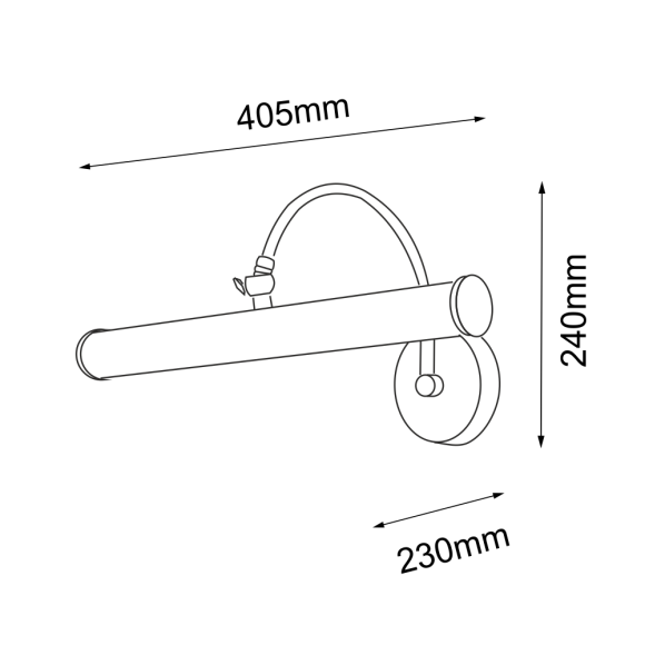 Kinkiet Expo M - Patyna mat (405 mm) 8283 Antigo Kinkiet Expo M - Patyna mat (405 mm) 8283 Antigo